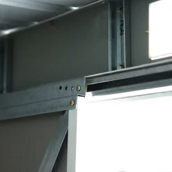 Outsunny Gerätehaus, Gartenhaus, Geräteschuppen Mit Schiebetür, Lüftungsfenster, Pultdach, Outdoor, Stahl, Grün, 280 X 130 X 172 Cm 10 Outsunny Gerätehaus, Gartenhaus, Geräteschuppen Mit Schiebetür, Lüftungsfenster, Pultdach, Outdoor, Stahl, Grün, 280 X 130 X 172 Cm -Garten- & Gewächshäuser Geschäft 2866931e8d3ce0554244eb6e939b7e05