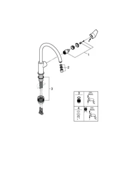 GROHE Einhand-Spültischarmatur BAUEDGE 1/2Zoll Ho Ala Chr -Garten- & Gewächshäuser Geschäft 2871ddc26c6e153cc5dc04b562d06ff9