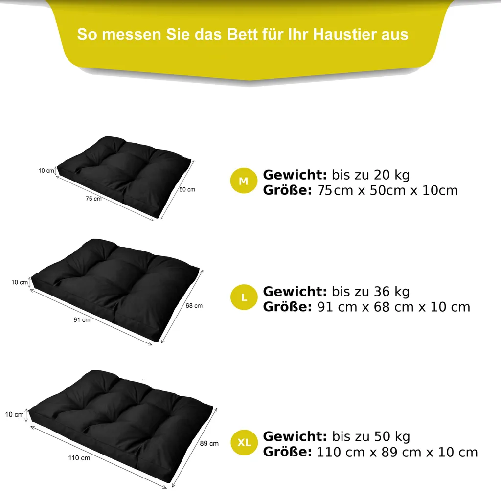 POKAR Hundebett Hundekissen XXL Große Hunde Hundekorb Hundesofa, Farbe:Blau, Size:L (91x68cm) 7 POKAR Hundebett Hundekissen XXL Große Hunde Hundekorb Hundesofa, Farbe:Blau, Size:L (91x68cm) – Bild 7