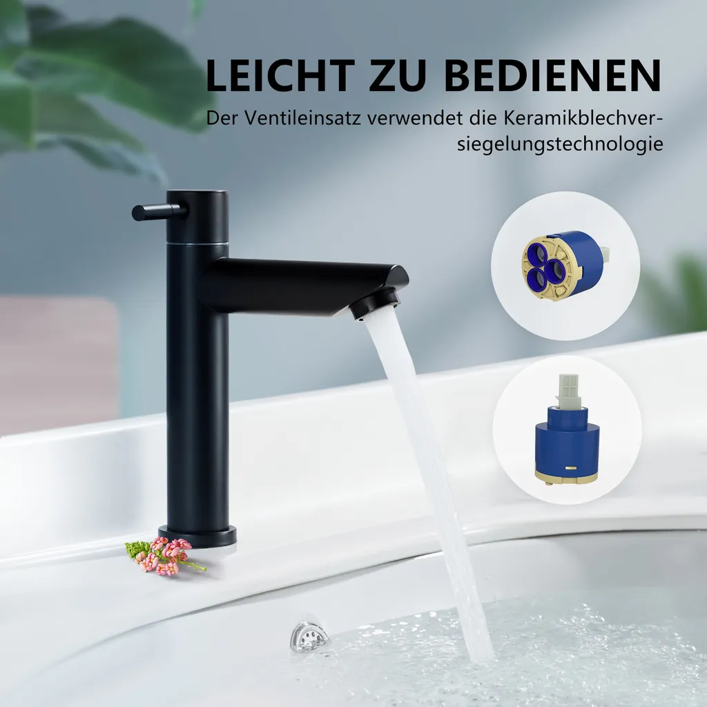 Aihom Kaltwasser Armatur Für Bad Wasserhahn Bad Kaltwasserhahn Standventil Schwarz Wasserhahn Armatur Bad Badarmaturen 5 Aihom Kaltwasser Armatur Für Bad Wasserhahn Bad Kaltwasserhahn Standventil Schwarz Wasserhahn Armatur Bad Badarmaturen – Bild 5