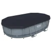Bestway Power Steel Frame Pool Komplettset, Oval, 488 X 305 X 107 Cm (56448)