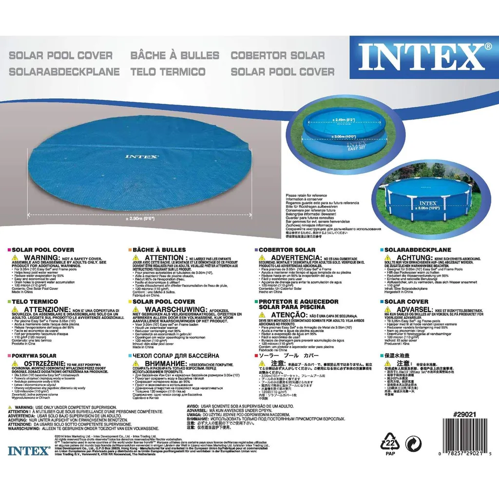 INTEX Solarplane Poolplane Rund 305 Cm 29021 27 INTEX Solarplane Poolplane Rund 305 Cm 29021 – Bild 27