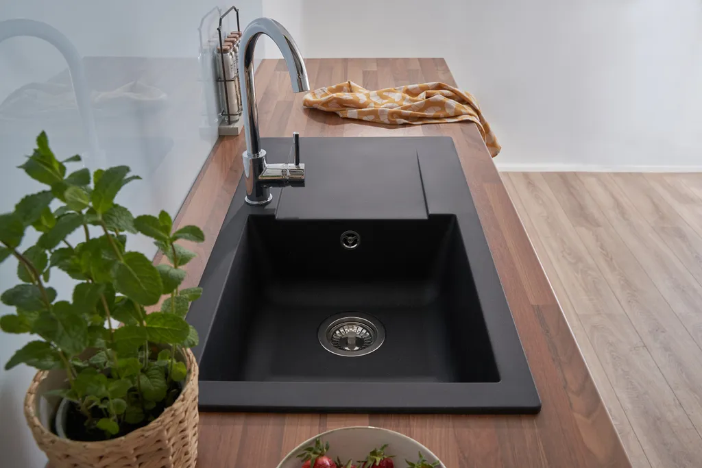 Respekta Einbauspüle Denver 78x43,5x17 Cm, Schwarz 3 Respekta Einbauspüle Denver 78x43,5x17 Cm, Schwarz – Bild 3