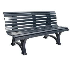 Gartenbank HELGOLAND 150cm Aus Kunststoff Von BLOME, Grau