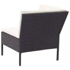 VIDAXL 3-tlg. Garten-Lounge-Set Mit Auflagen Poly Rattan Schwarz -Garten- & Gewächshäuser Geschäft 28f04d78b205ae0a9a9b02b2f01d2649