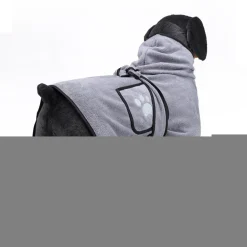 Jormftte Hundebademantel Aus Mikrofaser + Pfotentuch – Saugfähiger Hunde Bademantel Zum Trocknen Nach Dem Baden, Schwimmen Oder Spaziergang Im Regen(S) -Garten- & Gewächshäuser Geschäft 2912188d16e2a981a4a6832896c3de40