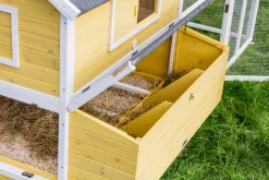 Dehner Hühnerstall Happy Farm Miami, Mit Freigehege, 158.5 X 337 X 145.8 Cm, Holz/Filz, Gelb/weiß -Garten- & Gewächshäuser Geschäft 2923ab1cfb9acfa7f7e66eb1a175d30d