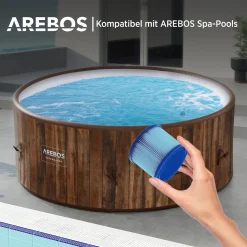 AREBOS Poolfilter, 6X Filterkartuschen Spa Whirlpools, Antimikrobieller Filter, Blau -Garten- & Gewächshäuser Geschäft 294c4851a6ad3b9f7cfb6b97bcc5b1f2