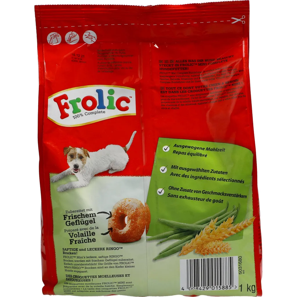 Frolic Mini Mit Geflügel, Gemüse & Getreide (1 Kg) 12 Frolic Mini Mit Geflügel, Gemüse & Getreide (1 Kg) – Bild 12