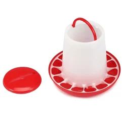 Mucola Futterspender Tränke Futterautomat 3KG Kunststoff Geflügel Hühner Enten Spender Futtersäule Futtersilo -Garten- & Gewächshäuser Geschäft 296e65d341765dbb5883ac4f7847b0a1