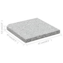 VidaXL Sonnenschirm-Gewichtsplatte Granit 25 Kg Quadratisch Grau 11 VidaXL Sonnenschirm-Gewichtsplatte Granit 25 Kg Quadratisch Grau -Garten- & Gewächshäuser Geschäft 298889f92c197c4b5015a4ae4d196273