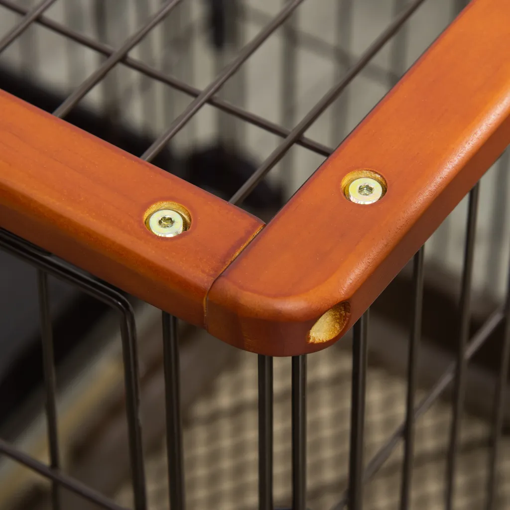 PawHut Hundekäfig Mit Toilette Tablett Hundebox Mit 2 Türen Für Kleine Hunde Tierkäfig Innen Zuhause Stahl Kaffee 111 X 54 X 61 Cm 8 PawHut Hundekäfig Mit Toilette Tablett Hundebox Mit 2 Türen Für Kleine Hunde Tierkäfig Innen Zuhause Stahl Kaffee 111 X 54 X 61 Cm – Bild 8