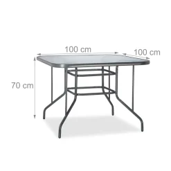 Relaxdays Gartentisch Mit Glasplatte STRUK -Garten- & Gewächshäuser Geschäft 29ad7684b741a91dbd45a0c478335be6