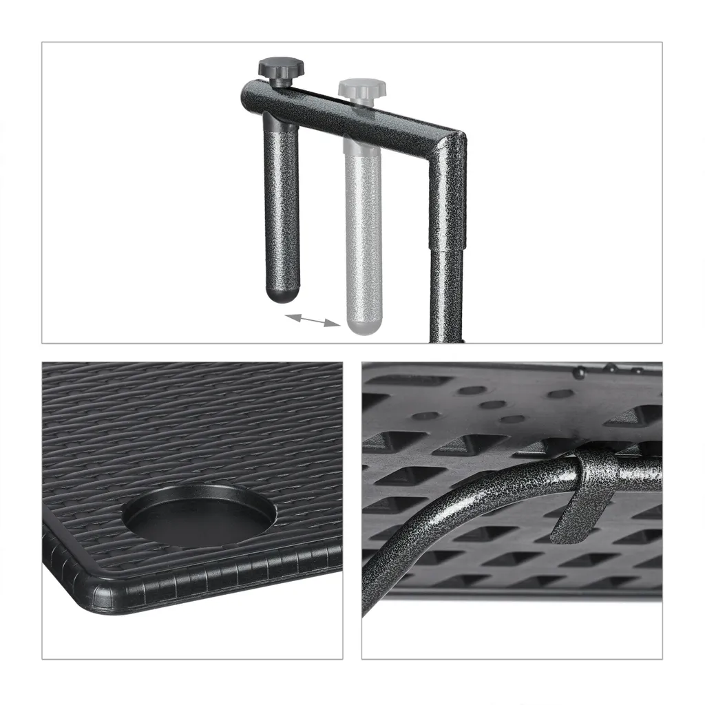 Relaxdays Balkonhängetisch Klappbar In Schwarz 8 Relaxdays Balkonhängetisch Klappbar In Schwarz – Bild 8