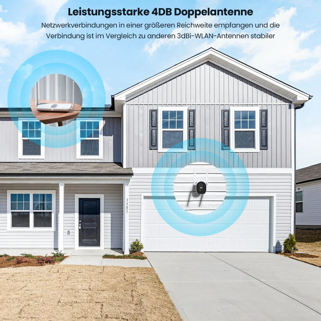 IeGeek 2K 3MP Überwachungskamera Aussen Akku, Kabellose WLAN Kamera Outdoor Mit PIR Bewegungsmelder, Personen/Autoerkennung, Farbnachtsicht, 2-Wege Audio, Arbeit Mit Alexa, IP65 12 IeGeek 2K 3MP Überwachungskamera Aussen Akku, Kabellose WLAN Kamera Outdoor Mit PIR Bewegungsmelder, Personen/Autoerkennung, Farbnachtsicht, 2-Wege Audio, Arbeit Mit Alexa, IP65 – Bild 12