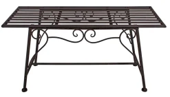 Garden Pleasure 2-Sitzer Metall Gartenbank Ohne Rückenlehne Rost-Optik Metallbank Eisenbank Parkbank Möbel NEU -Garten- & Gewächshäuser Geschäft 2a502429f69897af96e42e9cedcfd277