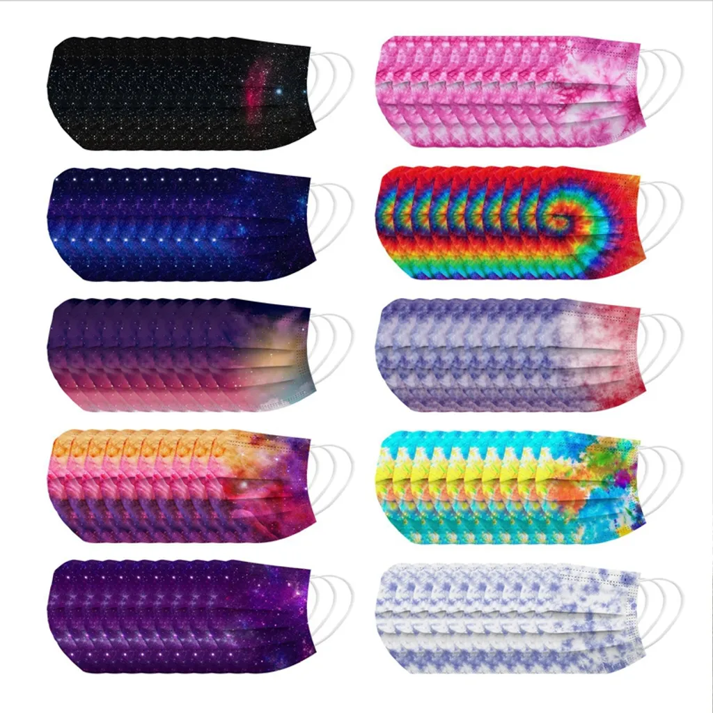 Jefety 100 Stück Einweg-kindermasken Mit 3-lagen-schutz Und Schmelzgeblasenen Schüler- Und Kindermasken Bunt 2 Jefety 100 Stück Einweg-kindermasken Mit 3-lagen-schutz Und Schmelzgeblasenen Schüler- Und Kindermasken Bunt – Bild 2