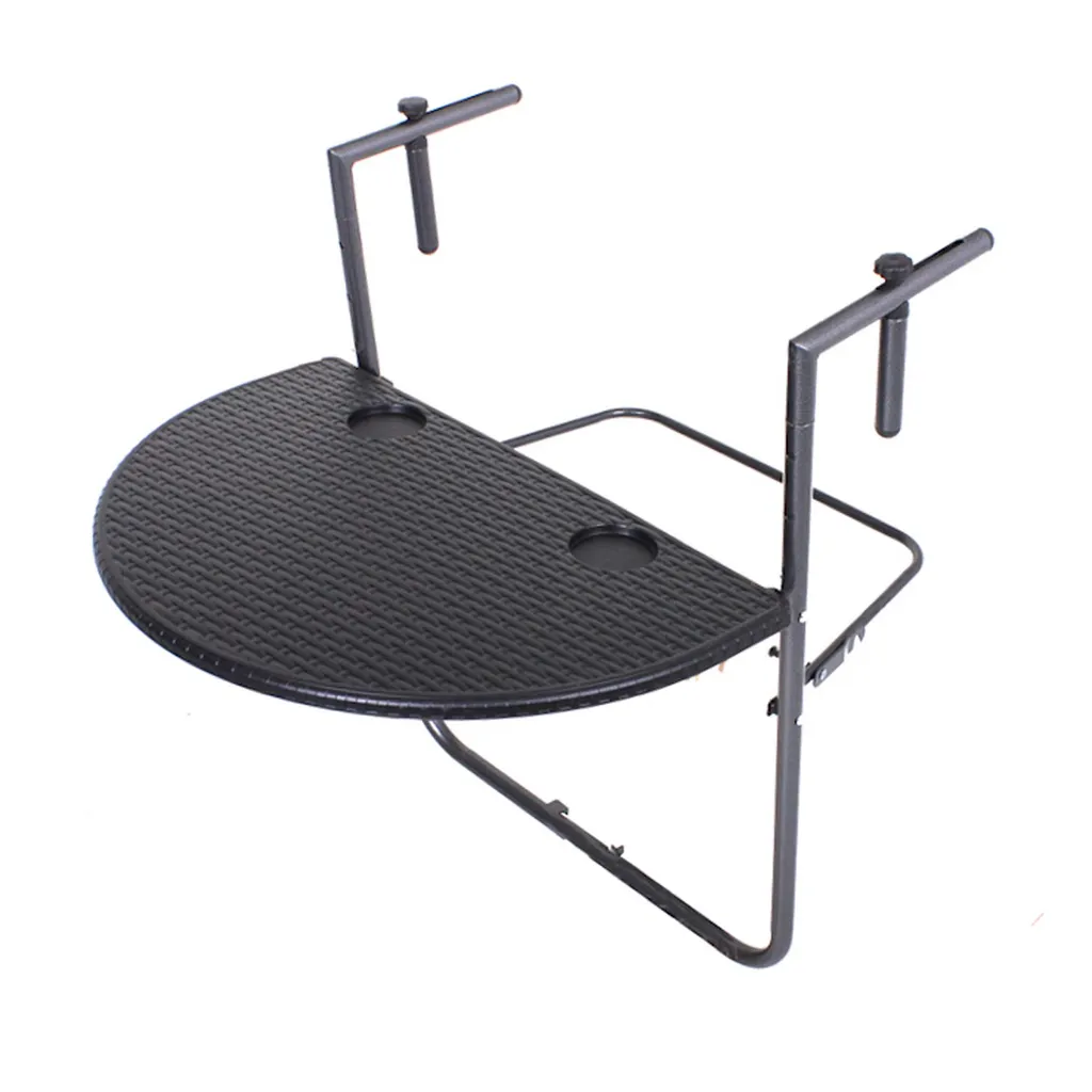 Garden Pleasure Balkontisch Ventana Rattan Optik Balkon Garten Tisch Hängetisch 2 Garden Pleasure Balkontisch Ventana Rattan Optik Balkon Garten Tisch Hängetisch – Bild 2