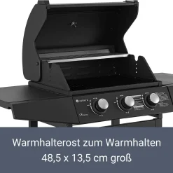 Juskys BBQ Gasgrill Louisiana 8,1 KW Mit 3 Brenner, Grillrost, Deckel Mit Thermometer, Warmhalterost & Seitenablagen – Grillwagen Mit Stahl Korpus 25 Juskys BBQ Gasgrill Louisiana 8,1 KW Mit 3 Brenner, Grillrost, Deckel Mit Thermometer, Warmhalterost & Seitenablagen – Grillwagen Mit Stahl Korpus -Garten- & Gewächshäuser Geschäft 2ac652bb52a859c86e818740a4ff24e3