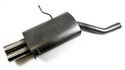 X-Parts Sportauspuff 2x76mm SCHARF BMW E46 316 318 320 323 325 328 330 + ABE