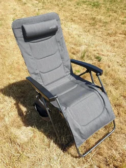 Westfield Relax-Lounger XL Relaxliege Grau Mit Tasche Gepolstert