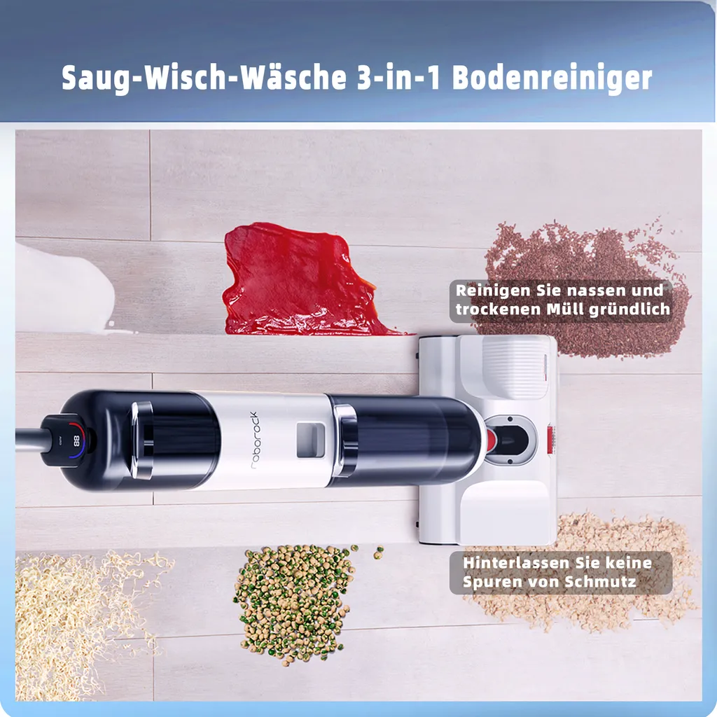 Roborock Dyad Nass- Und Trockensauger Staubsauger 260W 5000mAh Multi-Bürste LED Anzeige 7 Roborock Dyad Nass- Und Trockensauger Staubsauger 260W 5000mAh Multi-Bürste LED Anzeige – Bild 7