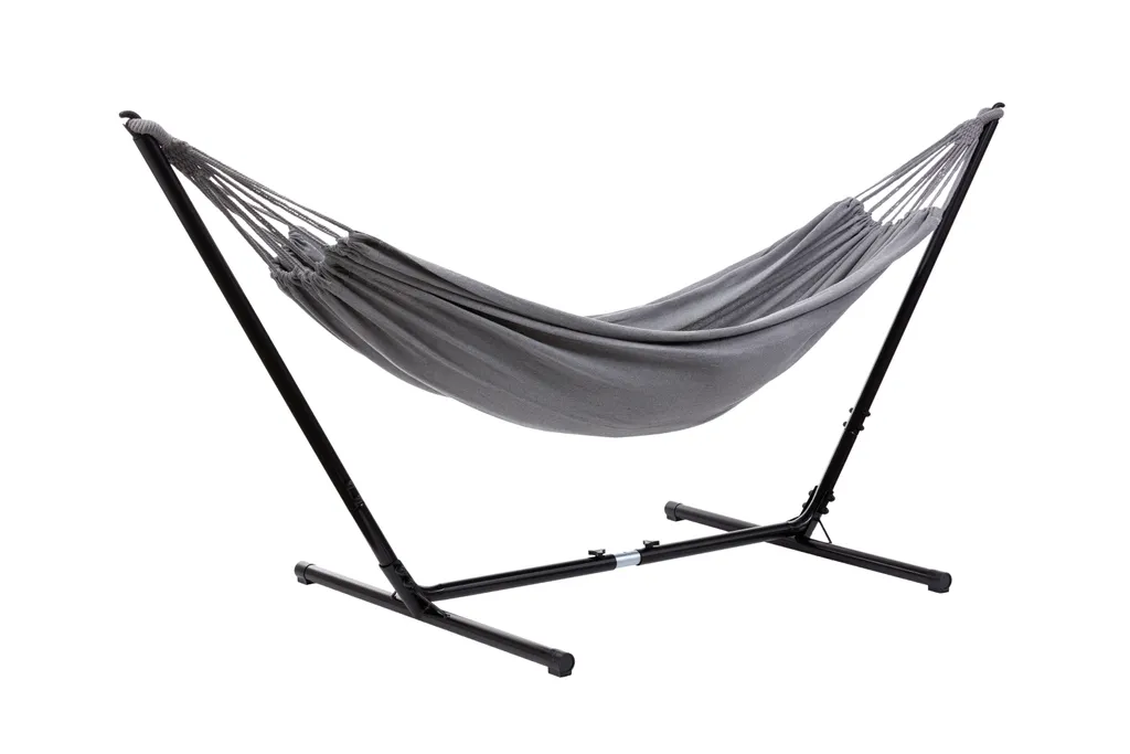 Grasekamp Hängemattenset Relax Bis Auf 330 Cm Verstellbar Mit XL Hängematte Grau 210 X 140 Cm 1 Grasekamp Hängemattenset Relax Bis Auf 330 Cm Verstellbar Mit XL Hängematte Grau 210 X 140 Cm