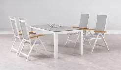 Best Freizeitmöbel Best Alu-Klappsessel Cavalese H 110 X B 62 X T 67 Cm, Sitztiefe 48 Cm, Mehrfach Verstellbar, Armlehne Aus Teakholz, Farbe Weiß -Garten- & Gewächshäuser Geschäft 2b31e33290d9d92c36644c0a4aabee61