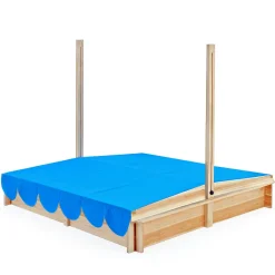 Deuba Spielwerk Sandkasten Midi Mit Dach Höhenverstellbar Neigbar 120x120cm Sandkiste Holz Natur UV 50+ Sonnenschutz Abdeckung Sandbox Sandspielzeug Kinder -Garten- & Gewächshäuser Geschäft 2b3f6d7fa1636cb09a6ef99d2c71aec3