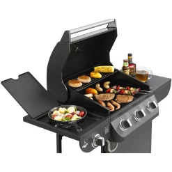 El Fuego Gasgrill / Grillwagen Columbus 3 Brenner +1 Grill 56x41cm -Garten- & Gewächshäuser Geschäft 2b445b7716b69731b8b1b63b3fd43610