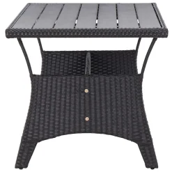 VidaXL Gartentisch Schwarz 120x70x66 Cm Poly Rattan -Garten- & Gewächshäuser Geschäft 2b550aaea6de9aeff3e7a5c1c8fac16c