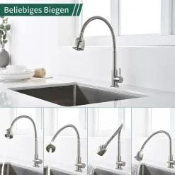 Homelody Küchenarmatur Kaltwasserhahn 304 Edelstahl Wasserhahn Küche Nur Kaltwasser 2 Strahlen Spültischarmatur Mit Flexiblem Hals Armatur Küche 10 Homelody Küchenarmatur Kaltwasserhahn 304 Edelstahl Wasserhahn Küche Nur Kaltwasser 2 Strahlen Spültischarmatur Mit Flexiblem Hals Armatur Küche -Garten- & Gewächshäuser Geschäft 2b787edba1eb92a70021aa2333b38012