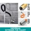 Redcoringe 20cm 360° Wasserhahn Verlängerung Schwenkkopf Wasserhahn Brause Stereotyp Universal 1/2" Wasserhahn Verlängerungsrohr