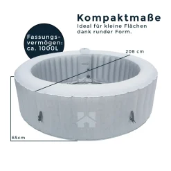 HOME DELUXE - Outdoor Whirlpool SPLASH Beton Aufblasbarer Whirlpool -Garten- & Gewächshäuser Geschäft 2bb62f135b634d986c5bea08fe90e641