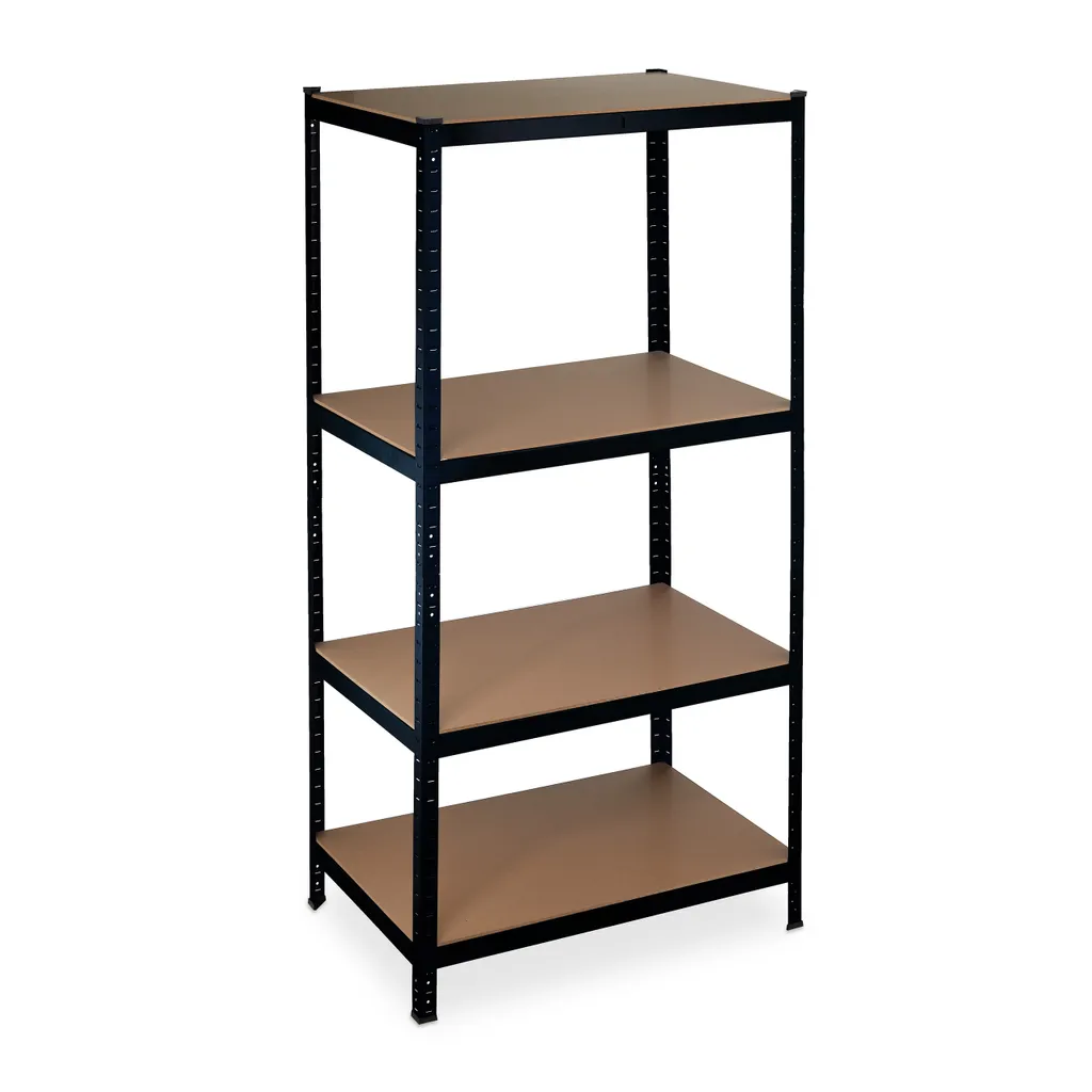 Relaxdays Schwerlastregal 180x90x60 Schwarz 1 Relaxdays Schwerlastregal 180x90x60 Schwarz