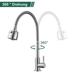 Homelody Küchenarmatur Kaltwasserhahn 304 Edelstahl Wasserhahn Küche Nur Kaltwasser 2 Strahlen Spültischarmatur Mit Flexiblem Hals Armatur Küche 11 Homelody Küchenarmatur Kaltwasserhahn 304 Edelstahl Wasserhahn Küche Nur Kaltwasser 2 Strahlen Spültischarmatur Mit Flexiblem Hals Armatur Küche -Garten- & Gewächshäuser Geschäft 2be7dd0720293a8a2933242a4e81fbb2