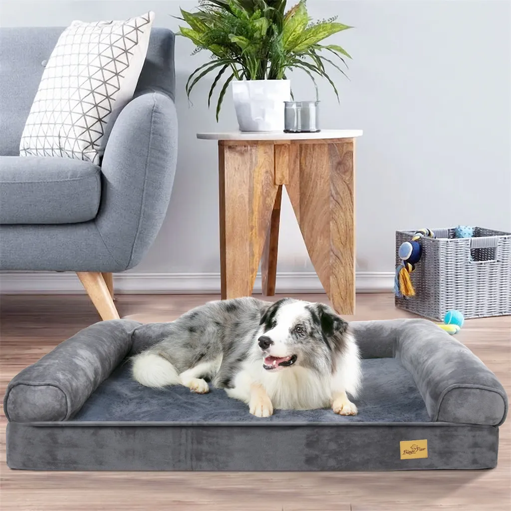 Bingopaw WISFOR Hundesofa Orthopädisch Hundebett Hundecouch Für Große Hunde, Wasserfest Waschbar Bezug Abnehmbar XL: 120x90x20cm 2 Bingopaw WISFOR Hundesofa Orthopädisch Hundebett Hundecouch Für Große Hunde, Wasserfest Waschbar Bezug Abnehmbar XL: 120x90x20cm – Bild 2