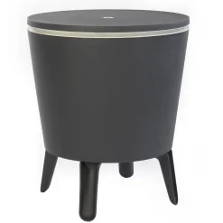 Keter Beistelltisch Getränkekühler Cool Bar Cocktailtisch Partytisch Stehtisch Garten Balkon 50x57-85 Cm 30 L , Farbe:anthrazit - Weiß -Garten- & Gewächshäuser Geschäft 2c3600558e6dbb24570db8fbcae0dcb9