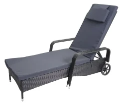 Mendler Poly-Rattan Sonnenliege Carrara, Relaxliege Gartenliege Liege, Alu Anthrazit, Kissen Grau -Garten- & Gewächshäuser Geschäft 2c785d04e8c9c7e4c96ff5aad86f0587