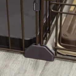 PawHut Hundekäfig Mit Toilette Tablett Hundebox Mit 2 Türen Für Kleine Hunde Tierkäfig Innen Zuhause Stahl Kaffee 111 X 54 X 61 Cm 17 PawHut Hundekäfig Mit Toilette Tablett Hundebox Mit 2 Türen Für Kleine Hunde Tierkäfig Innen Zuhause Stahl Kaffee 111 X 54 X 61 Cm -Garten- & Gewächshäuser Geschäft 2c8d2cf151ecd65369caee773b23060e