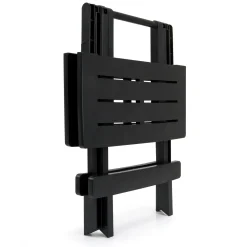 Deuba Klapptisch Beistelltisch Klappbar 50x45x43 Cm Balkontisch Campingtisch Gartentisch Kunststoff, Farbe:2x Schwarz
