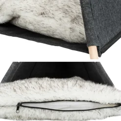 TRIXIE Heimtierbedarf TRIXIE Tierhöhle Filz Tipi 55x65x55 Cm -Garten- & Gewächshäuser Geschäft 2cb10c54bcc62dc06b23dfb33fa42c18