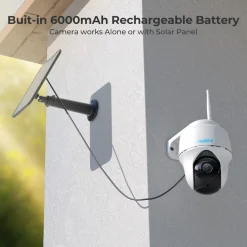 Reolink 2K PTZ Solar Überwachungskamera Aussen Akku 355°/140° Schwenkbar WLAN Kamera Outdoor Mit 2,4/5GHz WiFi, Personen-/Fahrzeugerkennung, PIR-Sensor, 2-Wege-Audio, Argus PT-2K+ Solarpanel -Garten- & Gewächshäuser Geschäft 2cba754356570fbecd99fe0167fdf2ad 1