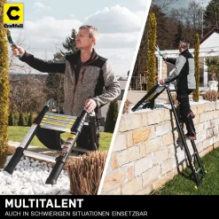 Craftfull ALU LEITER - Teleskopleiter CF-102A - Klappleiter - Stehleiter - Multi Mehrzweckleiter - (2 X 2.5 Meter (Total 5 Meter) -Garten- & Gewächshäuser Geschäft 2ceec2e18cac5f68c90a766db0490b62
