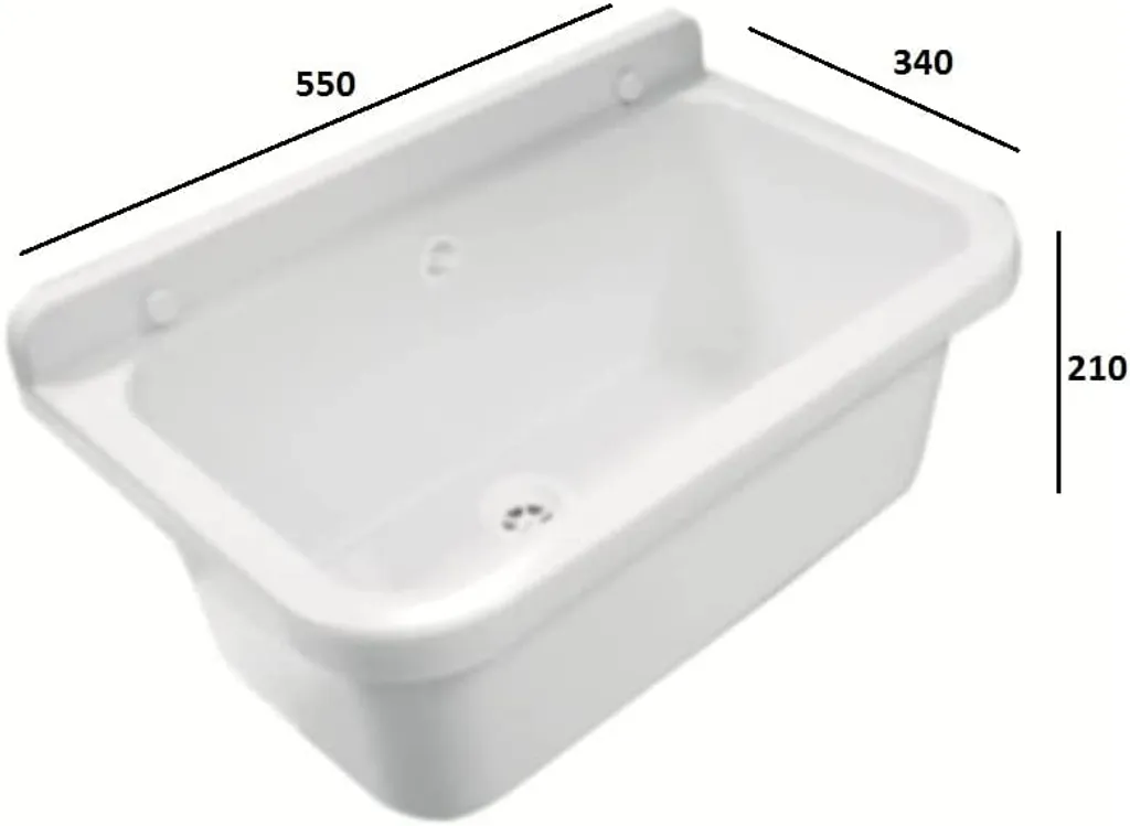 ADGO Set Spüle + Unterschrank Mit 2 Türen 55x35x78 Cm, Wirtschaftliche Senke Mit Schrank, Große Waschbecken, Zum Waschen, Arbeiten Im Garten,Tiefe Spülkammer, Siphon, Farbe Weiß (ohne Batterie) 4 ADGO Set Spüle + Unterschrank Mit 2 Türen 55x35x78 Cm, Wirtschaftliche Senke Mit Schrank, Große Waschbecken, Zum Waschen, Arbeiten Im Garten,Tiefe Spülkammer, Siphon, Farbe Weiß (ohne Batterie) – Bild 4