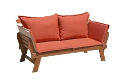 Garden Pleasure Gartenbank + Kissen Couch Sofa Holz Garten Bank Sitzbank Möbel -Garten- & Gewächshäuser Geschäft 2d74548996322c95e7e2afb3a95eb407