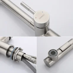 Lonheo Hochdruck Ausziehbare Küchenarmatur, Wasserhahn Küche 360° Schwenkbar Spültischarmatur Einhebelmischer Mischbatterie Für Spülbecken 16 Lonheo Hochdruck Ausziehbare Küchenarmatur, Wasserhahn Küche 360° Schwenkbar Spültischarmatur Einhebelmischer Mischbatterie Für Spülbecken -Garten- & Gewächshäuser Geschäft 2da3805761c83b35f1c2b0ddfa93f2b8