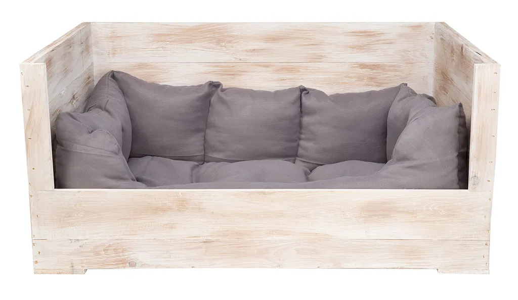 Kistenkolli Altes Land XXL Hundebett Balu Weiß Shabby Mit Kissen 115x54x40,5cm Kistenbett Hundesofa Hundekiste Holzkiste 4 Kistenkolli Altes Land XXL Hundebett Balu Weiß Shabby Mit Kissen 115x54x40,5cm Kistenbett Hundesofa Hundekiste Holzkiste – Bild 4