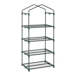 Juskys Foliengewächshaus Aufrollbare Tür – Kompaktes Gewächshaus Für Pflanzen - Stabiles Balkon Treibhaus Mit 4 Ebenen, Großem Eingang, PE-Abdeckung -Garten- & Gewächshäuser Geschäft 2de34426984237ddcdc65ea40f45b2ff