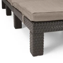 ALLIBERT By KETER Allibert Sonnenliege Daytona Sl, Rattanoptik, Kunststoff, Braun -Garten- & Gewächshäuser Geschäft 2dfa4912f6fd9e81f53075950de4d049